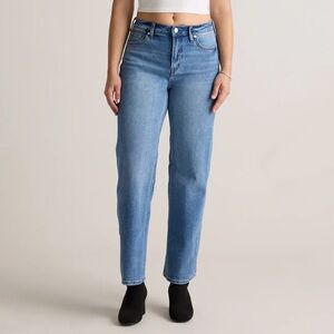 Quince Women's Relaxed Straight Leg Blue Jeans Size 28